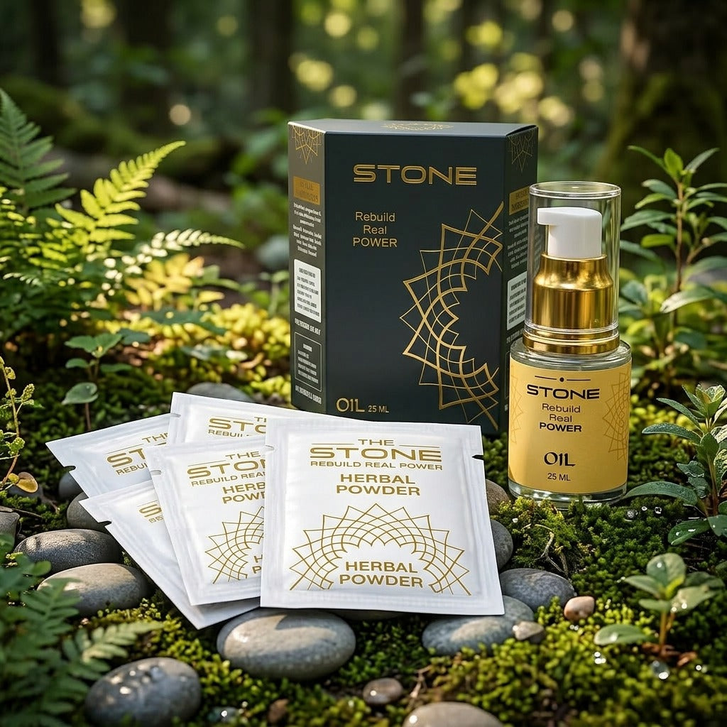 Stone Oil + Herbal Powder Combo Pack