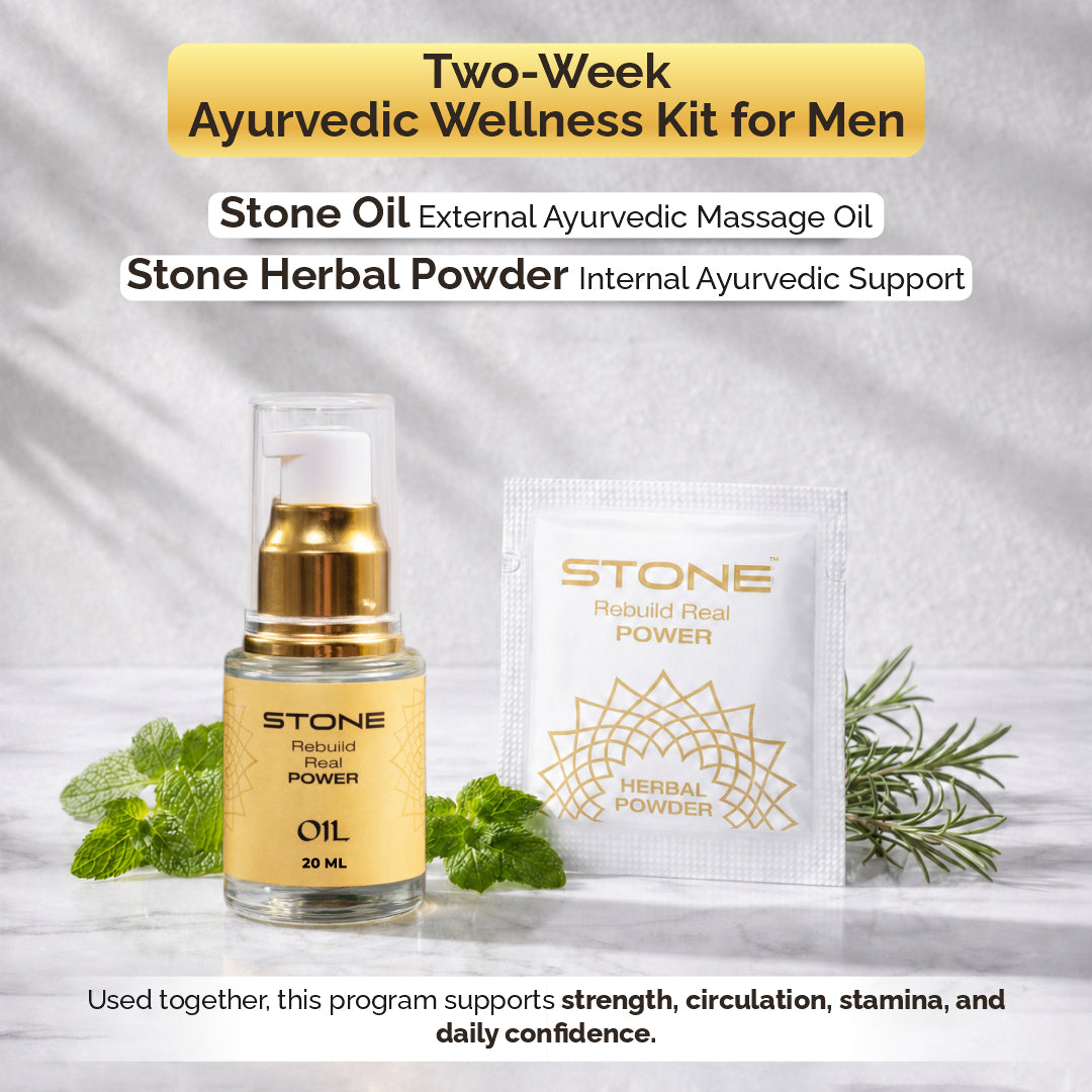 Stone Oil + Herbal Powder Combo Pack