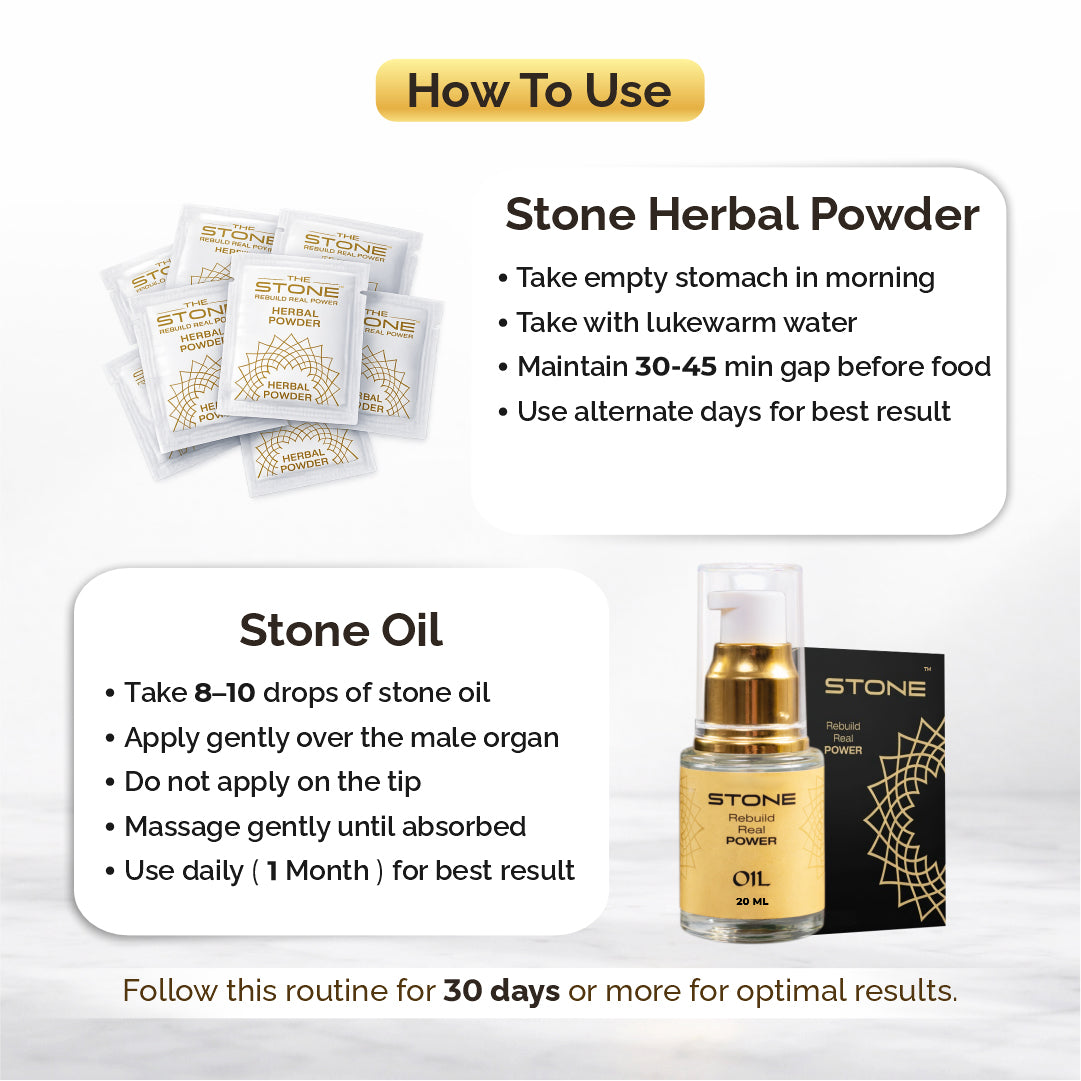 Stone Oil + Stone Powder Combo Pack