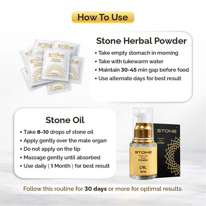 Stone Oil + Stone Powder Combo Pack