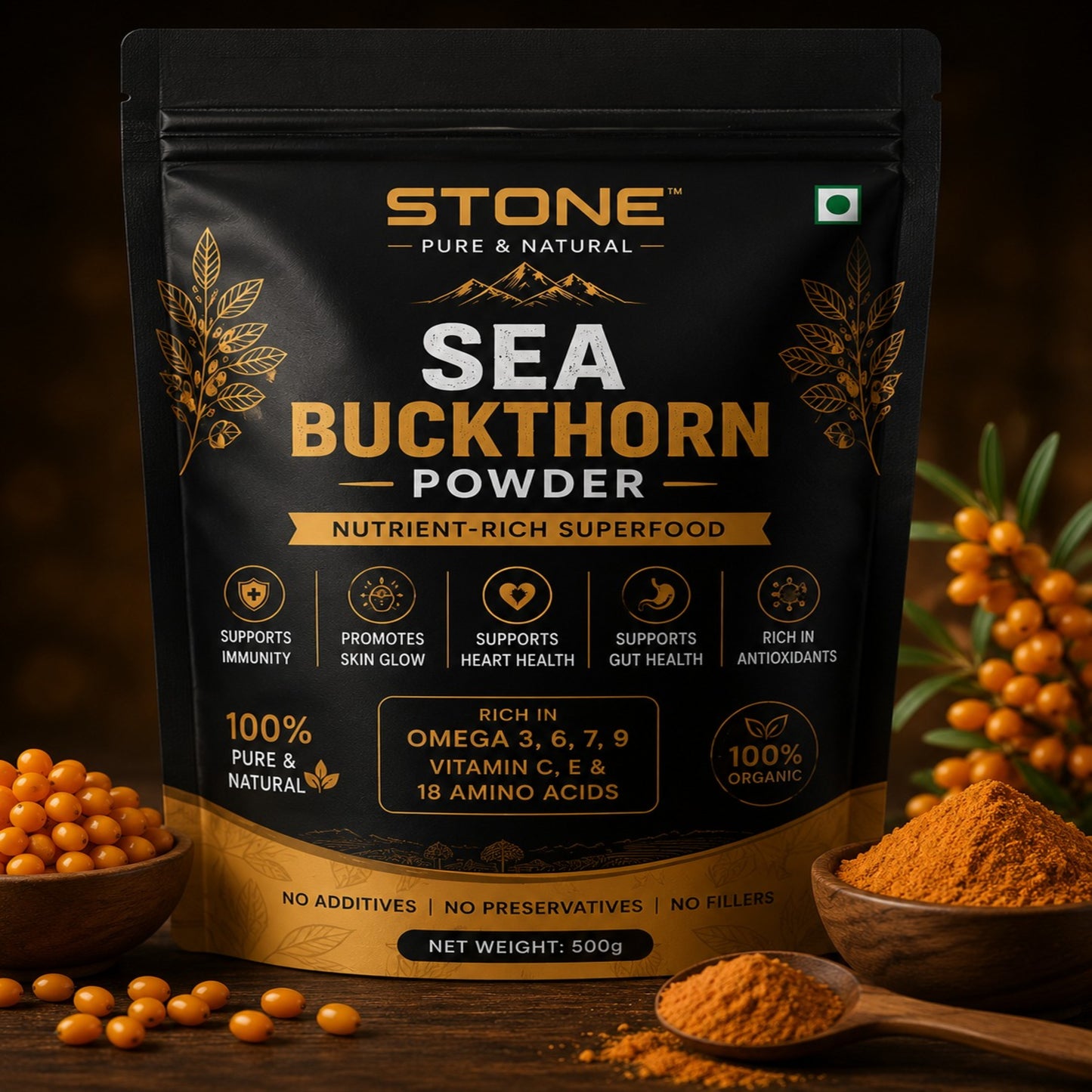 Stone Sea Buckthorn Powder