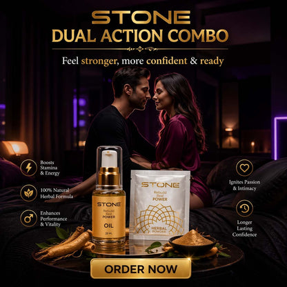 Stone Oil + Herbal Powder Combo Pack